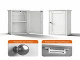 White P2 MDF painted cabinet, 34.6*20*50cm, single door with one shelf, bathroom vanit 12340414