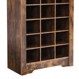 ZUN Stylish Design 30 Shoe Cubby Console, Contemporary Shoe Cabinet with Multiple Storage Capacity, Free 91535565