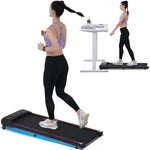 ZUN NEW Walking Pad Under Desk Treadmill for Home Office -2.5HP Walking Treadmill With Incline 0.5-4MPH MS312895AAB