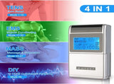 4-Channel Rechargeable TENS Unit with 8 Pads, 48 Modes 4 Programs for Pain Relief, Muscle Training 74054330
