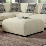 Living Room Lounge Beige Chenille Fabric Comfort Cozy Plush Seat foam Wooden Legs 1pc B01179793
