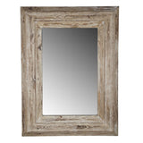30x2x39" Rectangle Wall Accent Mirror with Distressed Wood Frame W2078P154685