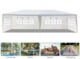 10'X20' Outdoor Party Tent with 4 Removable Sidewalls, Waterproof Canopy Patio Wedding Gazebo, White 69471585