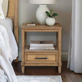 Woven Cane Nightstand B035P256573