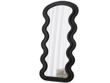 Flannel Full Length Wave Floor Mirror with Stand for Bedroom living room Hanging or Against The Wall 90696123
