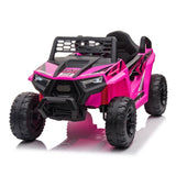 ZUN 12V kids Ride On Mini UTV, Electric Car with Front LED Lights and Horn, Single Seat with a Safety W2181P160710