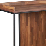 Walnut and Sandy Black 1-Drawer Writing Desk B062P215486