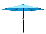 7.5ft Patio Umbrella with Crank Handle, Outdoor Market Umbrella with 6 Sturdy Umbrella Ribs 99585097