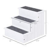 Wooden Carpeted Non Slip Pet Stairs Ramp 97584316