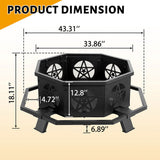 43-inch outdoor fire pit 85566616