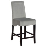 Dark Grey and Black Upholestered Counter Stools B062P153508