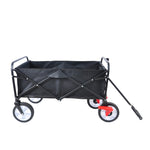 ZUN Folding Wagon Garden Shopping Beach Cart 42573162