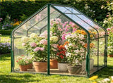 36" x 36" x 43" Mini Outdoor Greenhouse with Detachable PE Bottom Mat, HeavyDuty Metal Frame Small 08844628