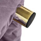 Purple Modern Velvet Upholstered Ottoman, Exquisite Small End Table, Soft Foot Stool,Dressing Makeup W1170103517