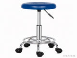 Round Stool with Lines Rotation Bar Stool Blue 27499847
