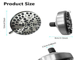 High-Pressure Rain Shower Head With 10 Spray Modes, 4.7 inch Fixed Bathroom Rainfall Showerhead With 22542635