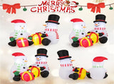 5 Feet Snowman Christmas Inflatables with Gift Boxes 45860916