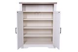 6-Tier Shoe Storage Cabinet, Farmhouse Shoe Rack Organizer Cabinet with Adjustable Shelf & 2-Tier W3151P264510