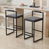 Bar Stools Upholstered Velvet Counter Height Barstools for Kitchen Island Set of 2 Modern Dining W1757P310421