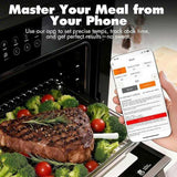 AI Meat Thermometer, 500 ft Long Range Bluetooth Grill Thermometer for Smoker, Oven, BBQ, 94557200
