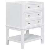 24" Bathroom Vanity Without Sink, Base Only, Solid Wood Frame, Bathroom Storage Cabinet with Drawer WF306247AAK