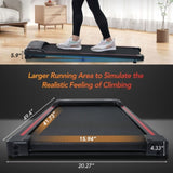 ZUN NEW Walking Pad Under Desk Treadmill for Home Office -2.5HP Walking Treadmill With Incline 0.5-4MPH 39046571