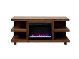 Laurel Canyon 65 inch Fireplace TV Stand for TVs up to 75 inches, Minimal Assembly, Oak Bourbon B108P292277