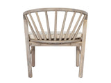 Outdoor Dining Chairs Set of 2, Acacia Wood Patio Chairs with Cream Washable Cushion,for Backyard, N762P389932K