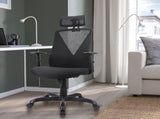 Ergonomic Office Chair with Adjustable Headrest and Armrest, Mesh Swivel Desk Chair with Storage 99856926