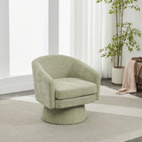 Contemporary Chenille Swivel Accent Chair, 360&deg Rotating Barrel Chair with Plush Cushioning for N765P292093N