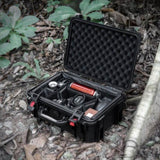Waterproof Hard Case with Lid Storage Box and Dividers - Black Plastic Precision Instrument Case W2801P236661