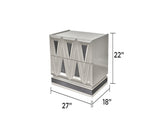 Lavita Modern & Contemporary Style 2-Drawer Night stand Made with Wood and Gold Accents in River B009P245897