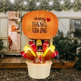 6ft 15W 5 LED Lights Turkey Hot Air Balloon Garden Turkey Decoration 33011150