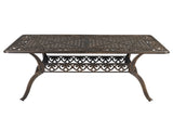 59in Desktop Mosaic Garden Cast Aluminum Table Bronze 22876507