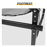 31" Tall Directors Chair with Footrest, 4Portable Bar Height Folding Camping Chair with Built-in Cup 57866918