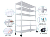 6 Tier 6000lbs Capacity NSF Metal Shelf Wire Shelving Unit, Heavy Duty Adjustable Storage Rack with 81168611