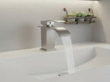 Single Handle Bathroom Faucet Lavatory Faucet Stainless Steel Single Hole-TP, Brushed NickelUnable 33589270