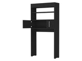 Morley 2-Shelf Over The Toilet Cabinet Black Wengue B06280755