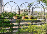 4 Pack Metal Garden Trellis 78.7" x 19.7" Rustproof Trellis for Climbing Plants Outdoor Flower 44697863