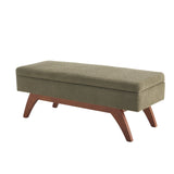 COOLMORE Teddy wool fabric, solid wood feet for solid weighing, and bed end stool with storage W1539P242730