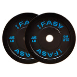 ZUN Weight Plates, Rubber Bumper Plates, 2 Inch Steel Insert 45lb Bundle Options Available for Home Gym 44023376