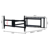 TV Wall Mount Bracket, 40-120 Inch TV, with Rotation and Tilt Functions, Full-motion TV Wall Mount, W1102P198311