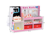 Pink Wooden Doctor Office Playset with X-ray ECG Monitor Sink Height Measurer for Toddlers 3-6 29590229