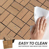Wood Plastic Composite Deck Tiles Set of 20pcs, Composite Decking Resist Rust, Water, Weather, W2805P205354