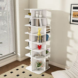Rotating Shoe Rack Tower, 7-Tier Spinning Shoe Rack, Free Standing 360&deg Revolving Shoe Organizer, 84038263