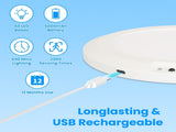 Magnetic USB Rechargeable Ceiling Light with PIR Motion Sensor, 3 Color Temperatures Stepless 71228729
