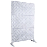 Outdoor & Indoor Privacy Metal Privacy 76" H48" W, Freestanding Decorative Privacy W465P193216