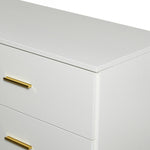 ZUN Modern White 8-Drawer Dresser for Bedroom - Ample Storage Wide Chest of Drawers, Sturdy & Safe W1785P201163