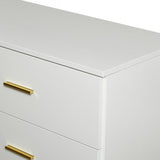 ZUN Modern White 8-Drawer Dresser for Bedroom - Ample Storage Wide Chest of Drawers, Sturdy & Safe W1785P201163