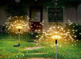 White 6-pack 120 LED 8-Mode Solar Fireworks Light, Outdoor Garden Waterproof Fireworks Light, Used 28148567
